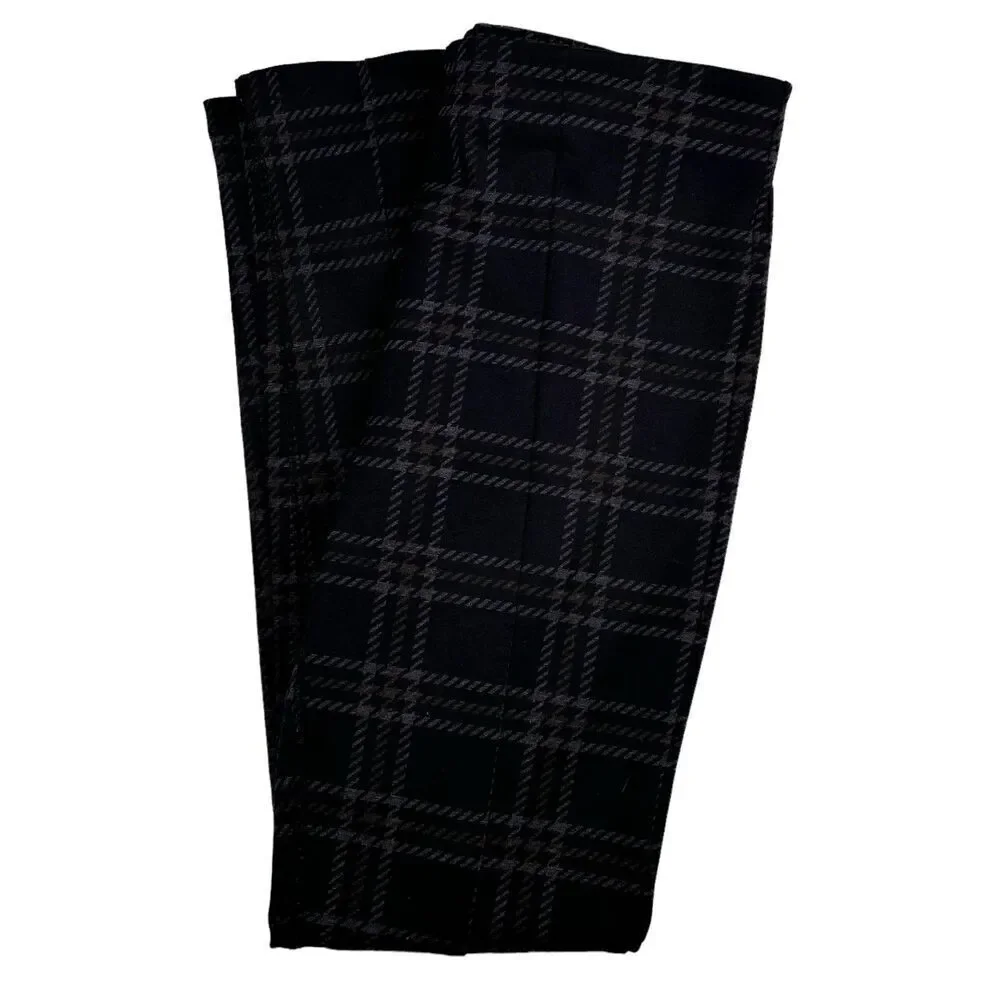 Sanctuary Windowpane Plaid Pull On Ponte Pants - Picture 2 of 6